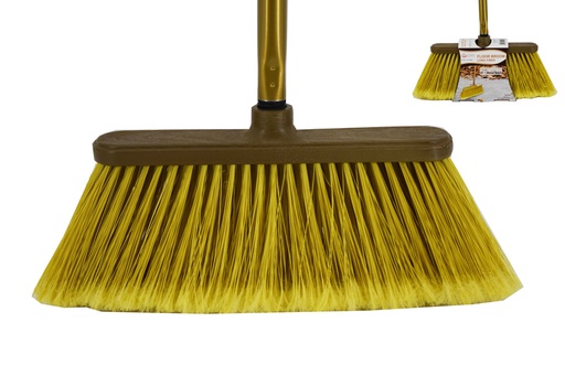 [C21-10463] 47" Broom with Metal Handle, Gold Color (18 pcs/ctn)
