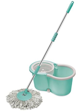 [C21-10550] Twist Mop Spin Bucket with Two Mop Head Refills (4 pcs/ctn)