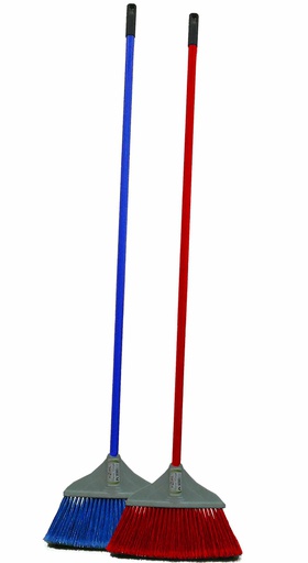 [C21-10557] Italian Europa Broom with Handle, Mixed Colors (12 pc/ctn)