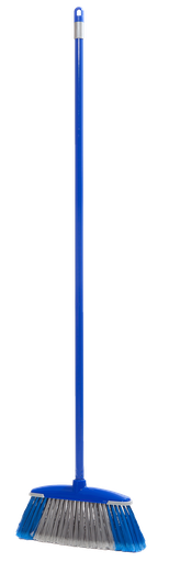 [C21-10558BL] Blue Italian Logika Broom with Handle (42 pcs/ctn)