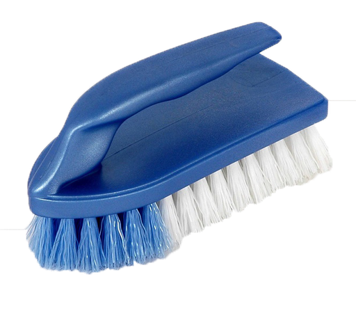 [C21-11309] Italian Blue Iron Hand Scrub Brush with Handle (24 pcs/ctn)