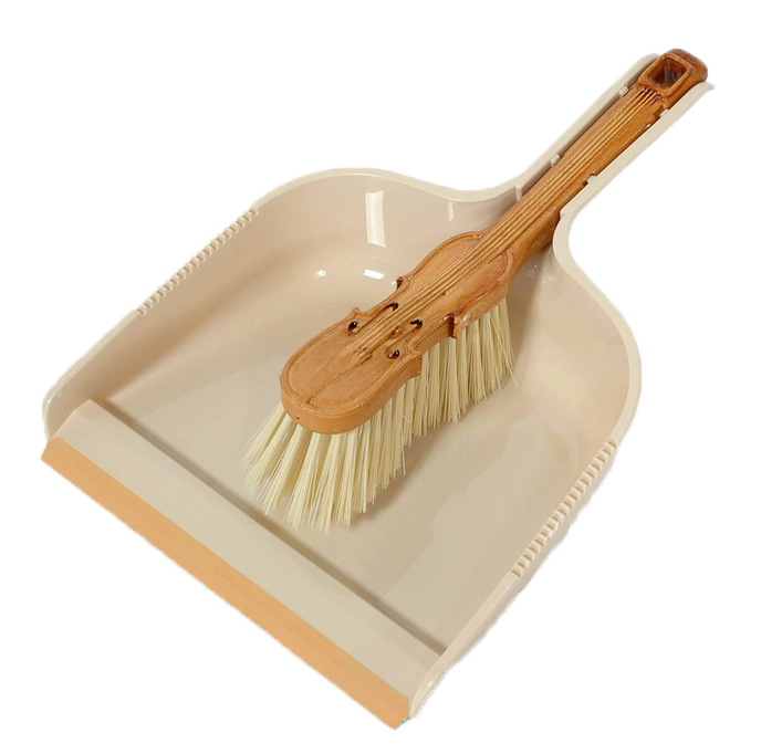 Italian Violin Brush and Dust Pan Set, 13"x9"x2.5" (24 sets/ctn)