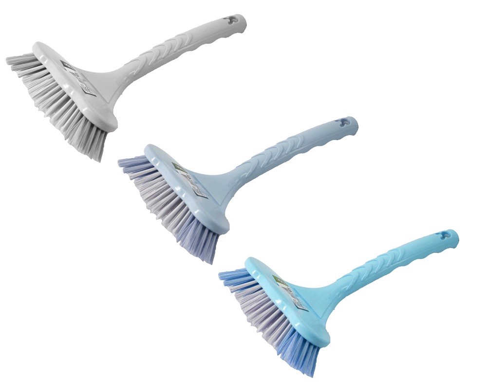 Bathtub Scrub Brush with Handle, Mixed Colors (16 pcs/ctn)