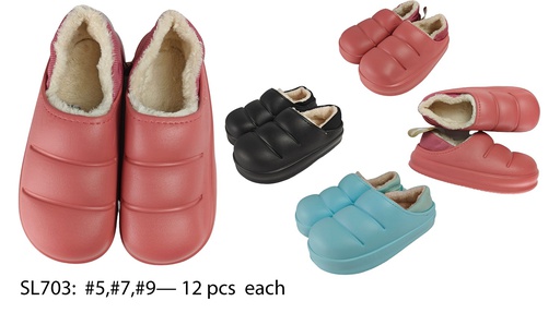 [SL703] Unisex Winter Slippers, Mixed Colors (36 pair/ctn)
