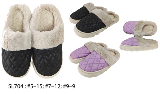 [SL704] Unisex Winter Slippers, Mixed Colors (36 pair/ctn)