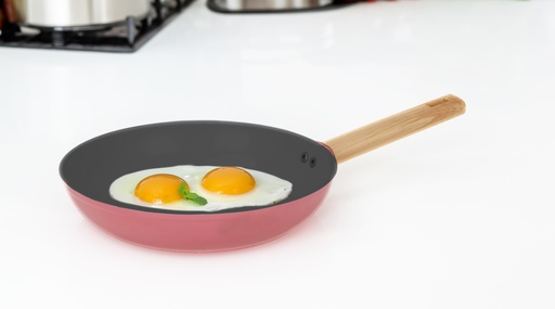 [4024-28] 11"(28cm) Non-Stick Alum. Fry Pan, Induction Compatible Bottom (6 pc/ctn)