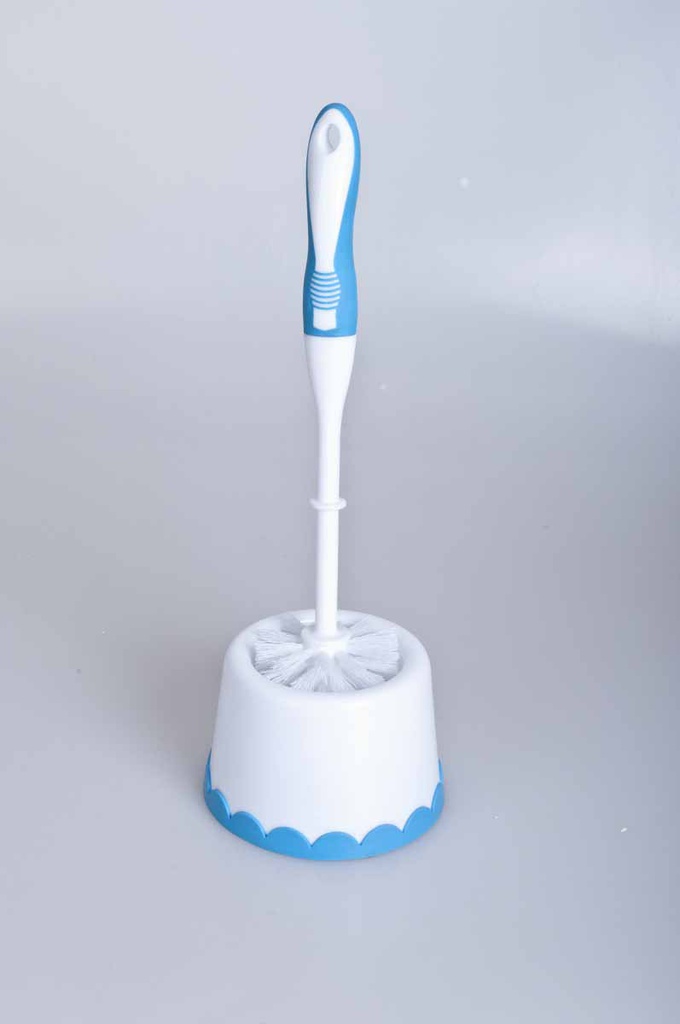 15&quot; Blue White Toilet Brush with Base (12 sets/ctn)