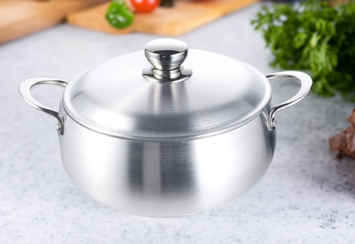 [9960-7] 5.0 QT Heavy Duty Aluminum Calderon w. S.S Handle (6 pc/ctn)