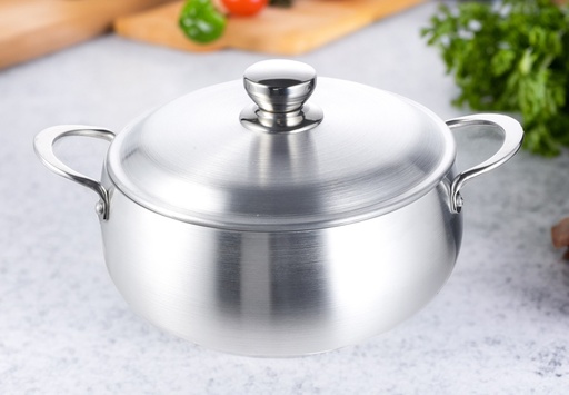 [9960-9] 7.4QT Heavy Duty Aluminum Calderon w. S.S Handle (6 pc/ctn)