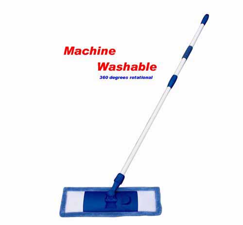 [C21102] 58.3" Coral Fleece Flat Mop w Telescopic Handle (12 pcs/ctn)