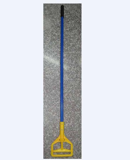 [C22-9999] 4.6 Foot Gray Metal Mop Handle with Blue Clamp (12 pcs/ctn)