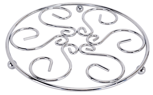 [18132] Chrome Plated Iron Pot Stand (48 pcs/ctn)