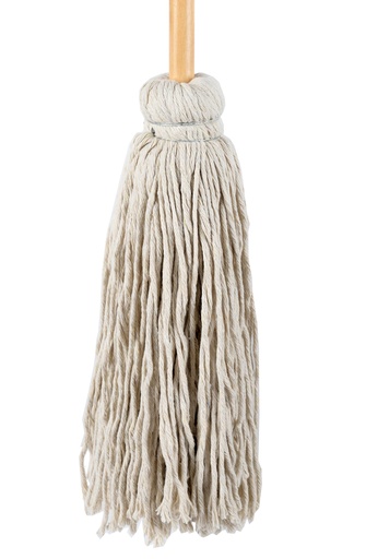 [C23-8420] 420 Gram 100% Cotton Yacht Mop with Wood Handle (12 pcs/ctn)