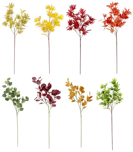 [FL8050] 95cm Apple Leave Branch w. 5 Branchs (300 pc/ctn)