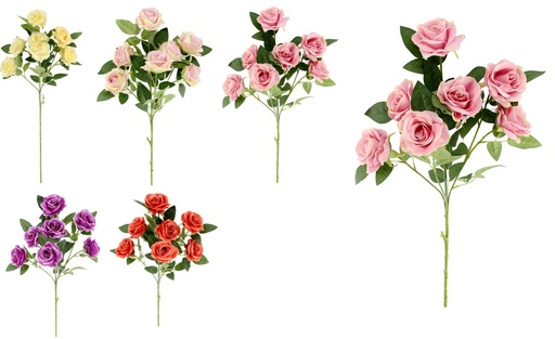 [FL6606] 7 Flower Rose Bouquet (192 set/ctn)