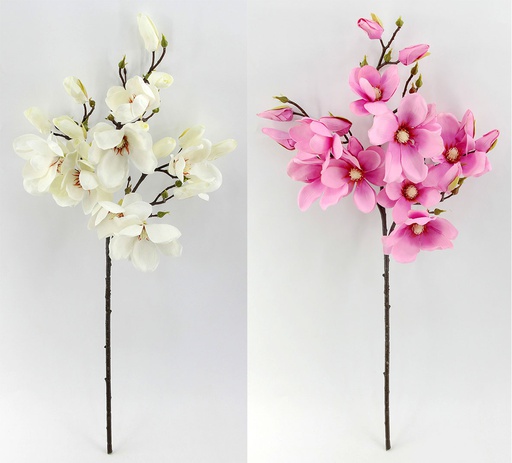 [FL6151] 93cm Magnolia Flower, 8 Flower + 11 Buds (40 set/ctn)