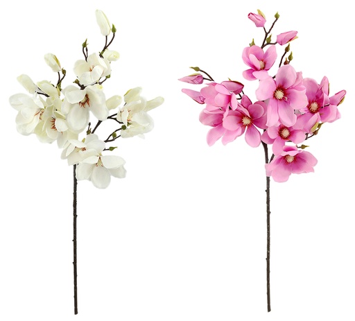 [FL6151] 93cm Magnolia Flower, 8 Flower + 11 Buds (40 set/ctn)
