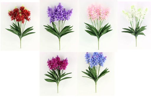 [FL6802] 50cm 7 head Hyacinth Bush (180 set/ctn)