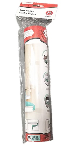 [C21-00005REF] 25 pc Lint Roller Sticky Paper (24pc/ctn)