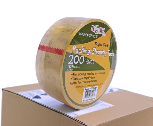 [TP003SP] 200 Yard x 2" Super Clear Packing Tape (36 pcs/ctn)