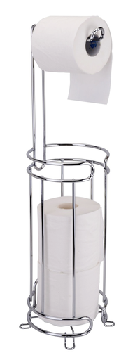 [18136] 23" Standing Toilet Paper Holder with Flowers (12 pcs/ctn)