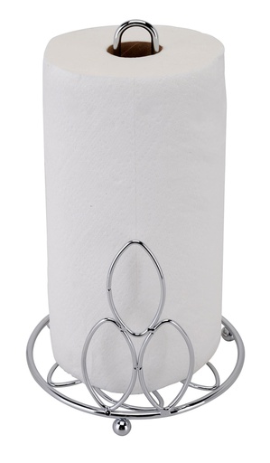 [18137] 12.6" Flower Decor Paper Towel Holder (20 pcs/ctn)
