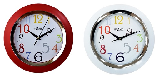 [CL125] 10" Plastic Wall Clock, Mixed Colors (6 pcs/ctn)