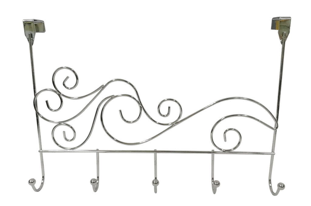 5 Wave Shape Over-the-Door Hooks (12 pcs/ctn)