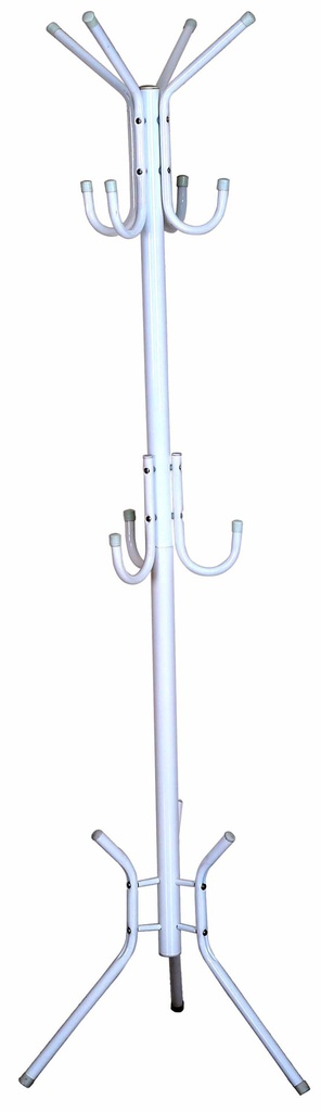 Powder Coated White Metal Coat Rack with Hooks (1 pcs/ctn)