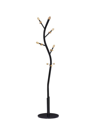 [CR7000-BK] 69" Black Tree Design Metal Coat Rack (1 pcs/ctn)