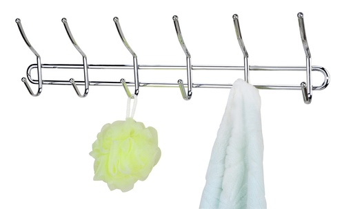 [18202-6] 6 Hook Mountable Metal Hanger (24 pcs/ctn)