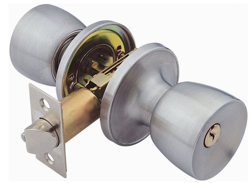 [DL071SL] Stainless Steel Door Knob and Brass Lock Set (12 sets/ctn)
