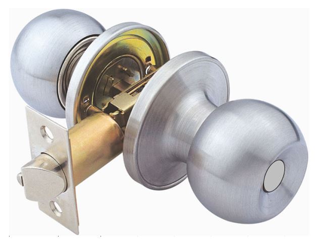 Stainless Steel Silver Bathroom Door Lock(12 pcs/ctn)