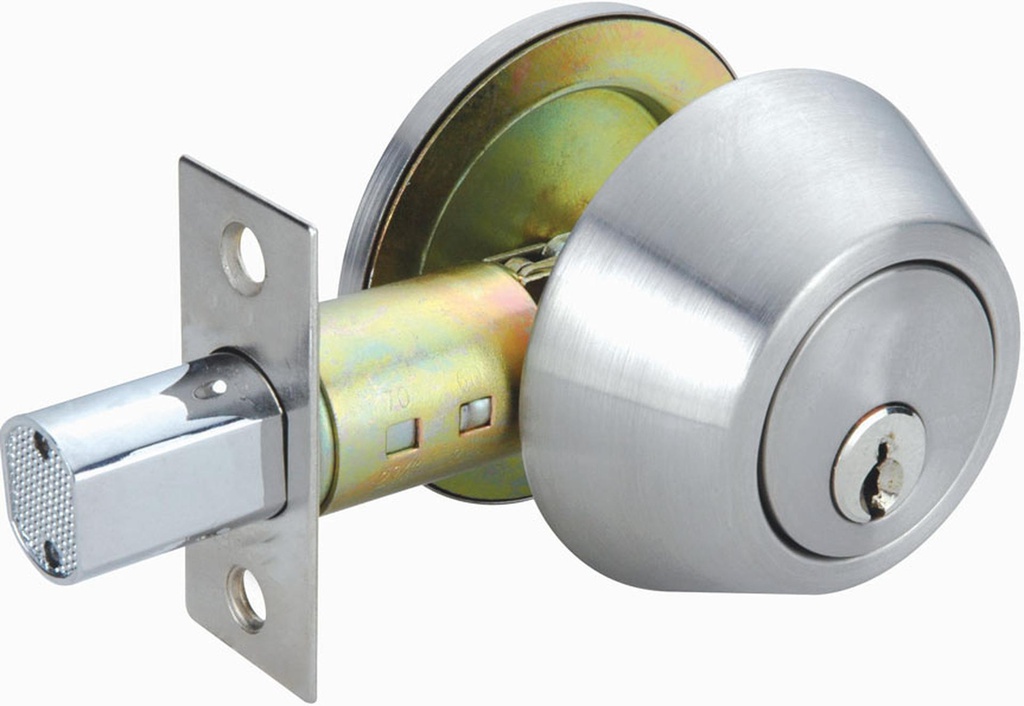 Stainless Steel Door Knob & Key Set, Single Deadlock, Satin(12set/ctn)
