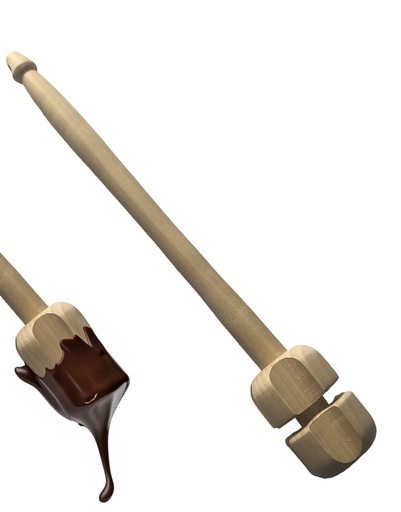 [1328] 12.6" Wooden Chocolate Stick (72 pc/ctn)