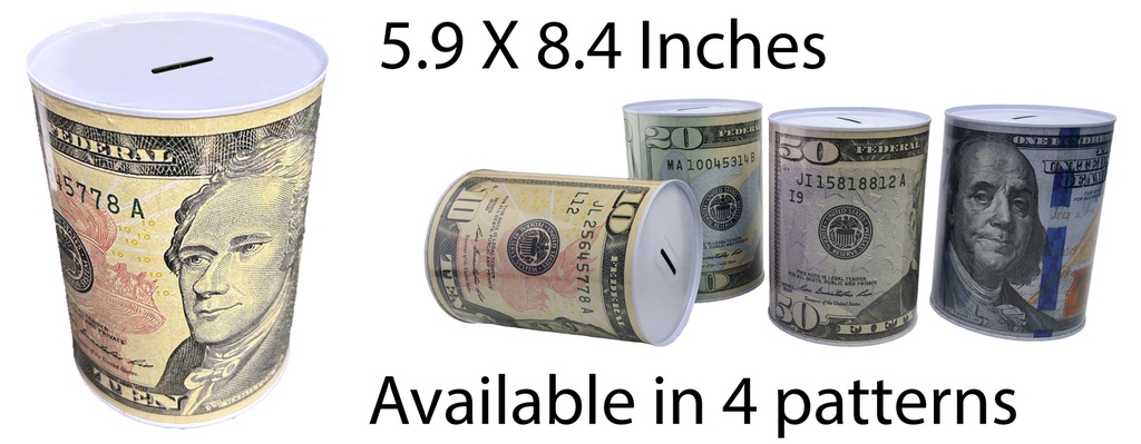 15 x 21.5cm Kids Money Bank, US Dollar (24 pc/ctn)