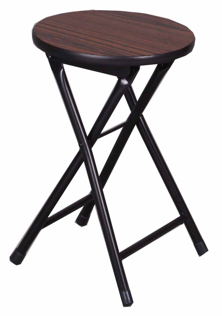 Mahogany Folding Chair with Black Coated Legs (12 pcs/ctn)