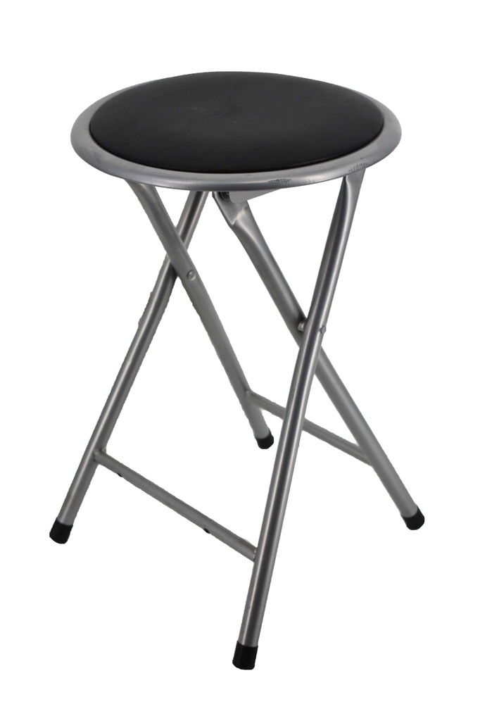 PVC Silver Folding Stool with Powder Coated Legs (10 pcs/ctn