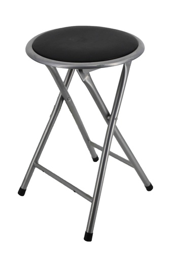 [FC2630] PVC Silver Folding Stool with Powder Coated Legs (10 pcs/ctn