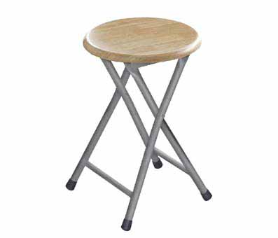 [FC2631] 12"x18" Natural Folding Stool with Aluminum Legs (10 pcs/ctn