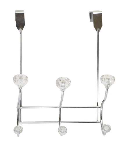 [18300-3] 3 Crystal Ball Over-the-Door Hooks (12 pcs/ctn)