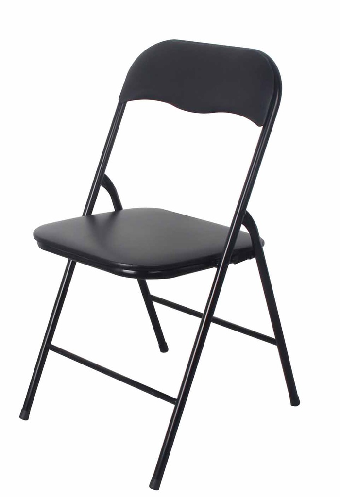 Black Cushioned Metal Folding Chair (6 pcs/ctn)