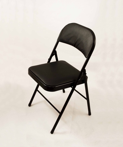 [FC2800] PU Black Folding Chair with Powder Coated Legs (6 pcs/ctn)