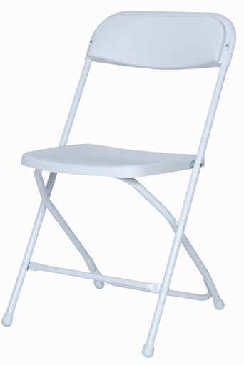[FC2806WH] 31.3" White Folding Chair with PP Seat and Back (12 pcs/ctn)