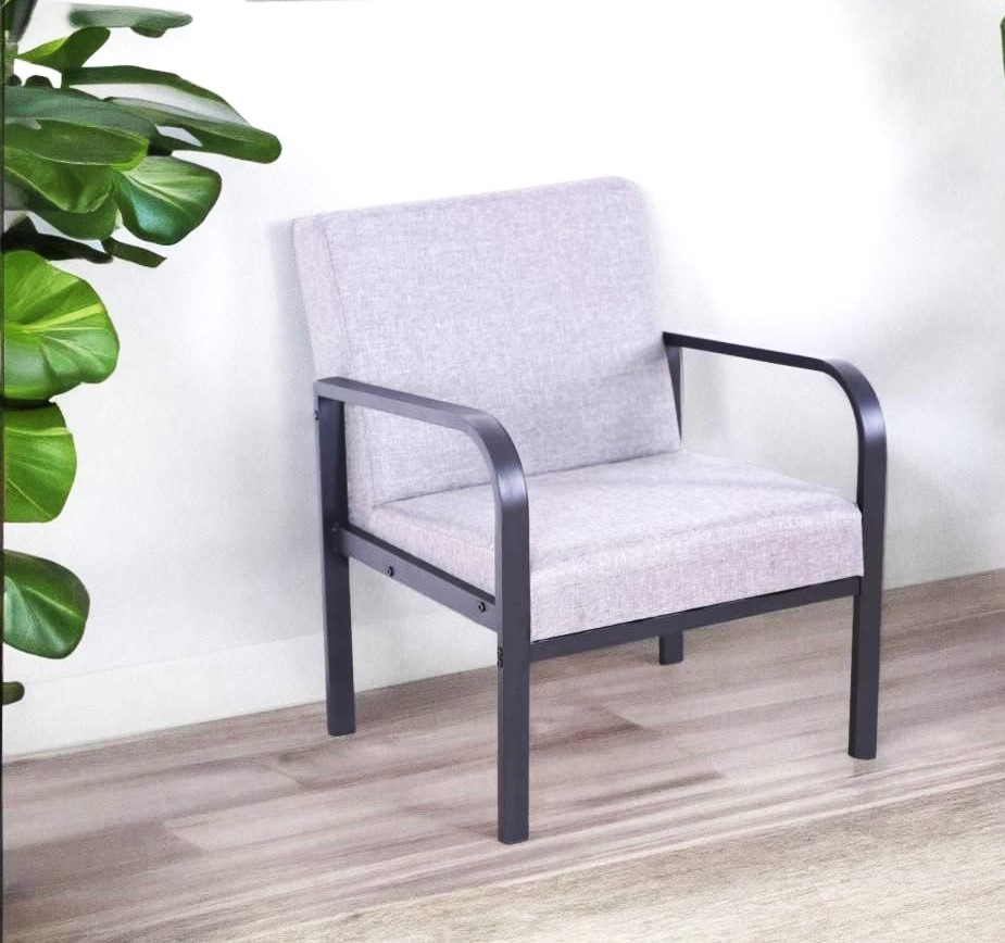 Single Lounge Seat w. Semi-Soft Cushion - Grey (1 pcs/ctn)