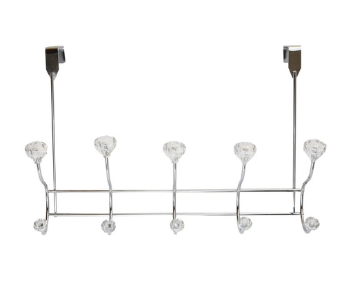 [18300-5] 5 Crystal Ball Over-the-Door Hooks (12 pcs/ctn)