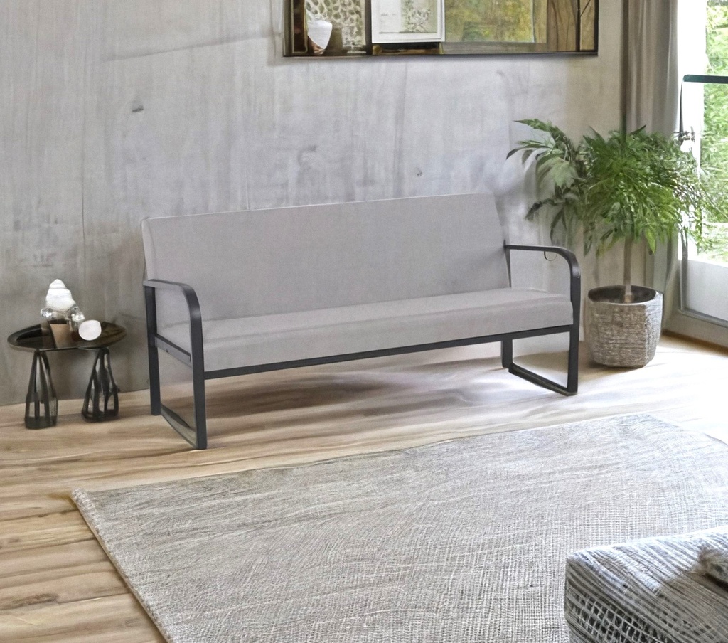Triple Lounge Seat w. Semi-Soft Cushion - Grey (1 pcs/ctn)