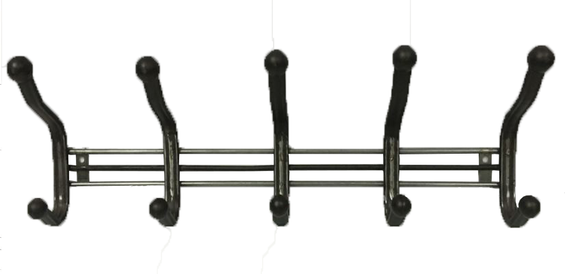 5 Bronze Plated Mountable Clothes Hooks (12 pcs/ctn)