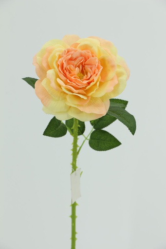 [FL6611-PK] Big Rose with 48cm Stem, Yellowish PInk (240 pc/ctn)