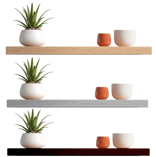 [FS40001] 31.5"x9" Wooden Floating Wall Shelf (6 pcs/ctn)